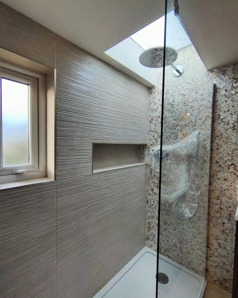 Finished loft conversion bathroom